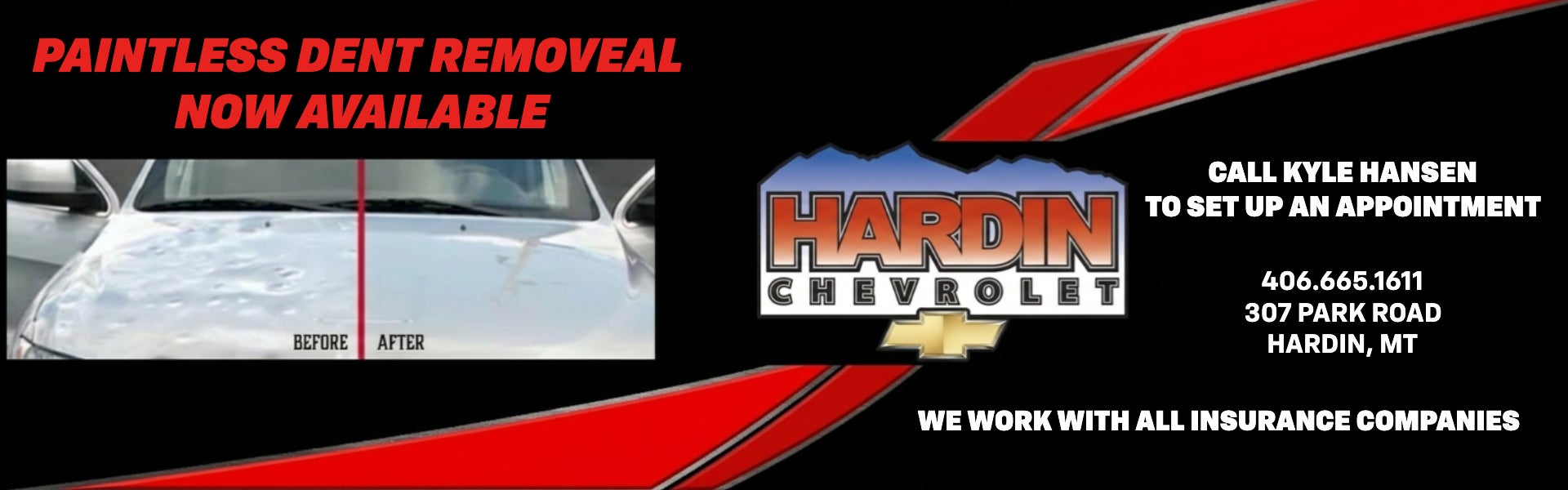 PAINTLESS DENT REMOVEAL NOW AVAILABLE